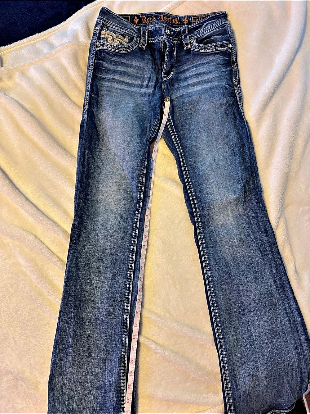 Rock Revival Rocco Skinny Jeans in Blue